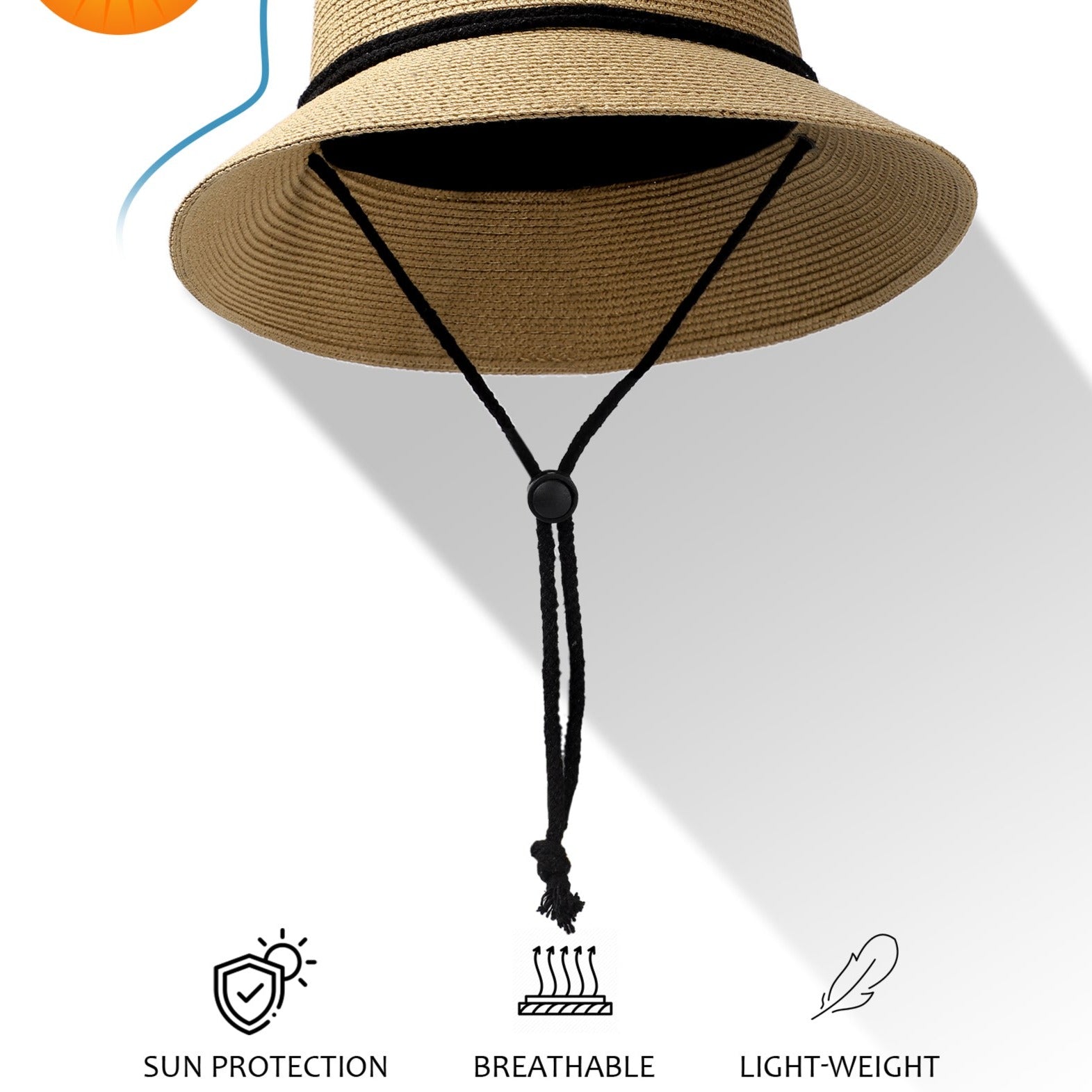 Foldable Straw Sun Hats For Men Fishing Hat Hiking Hat Large Brim Beach Hat  Summer Sunhat Fold Up For Outdoor Travel Garden H6Y8